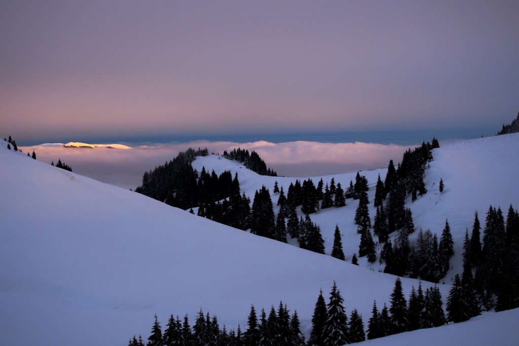 Si ne-a oferit o lumina albastra spectaculoasa chiar si catre rasarit. 2 în 1 - not bad :) 