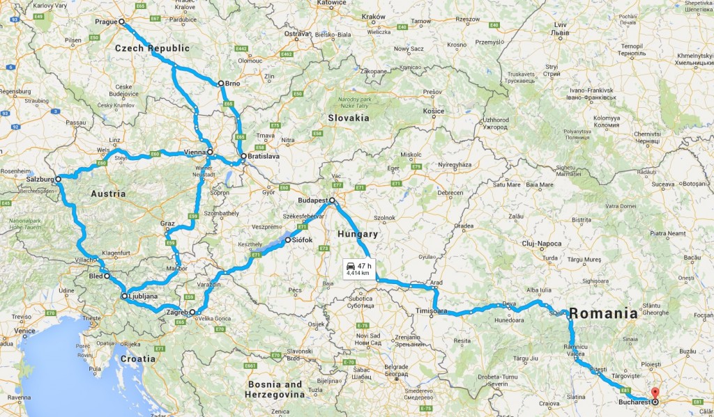 Traseu Europa cu trenul